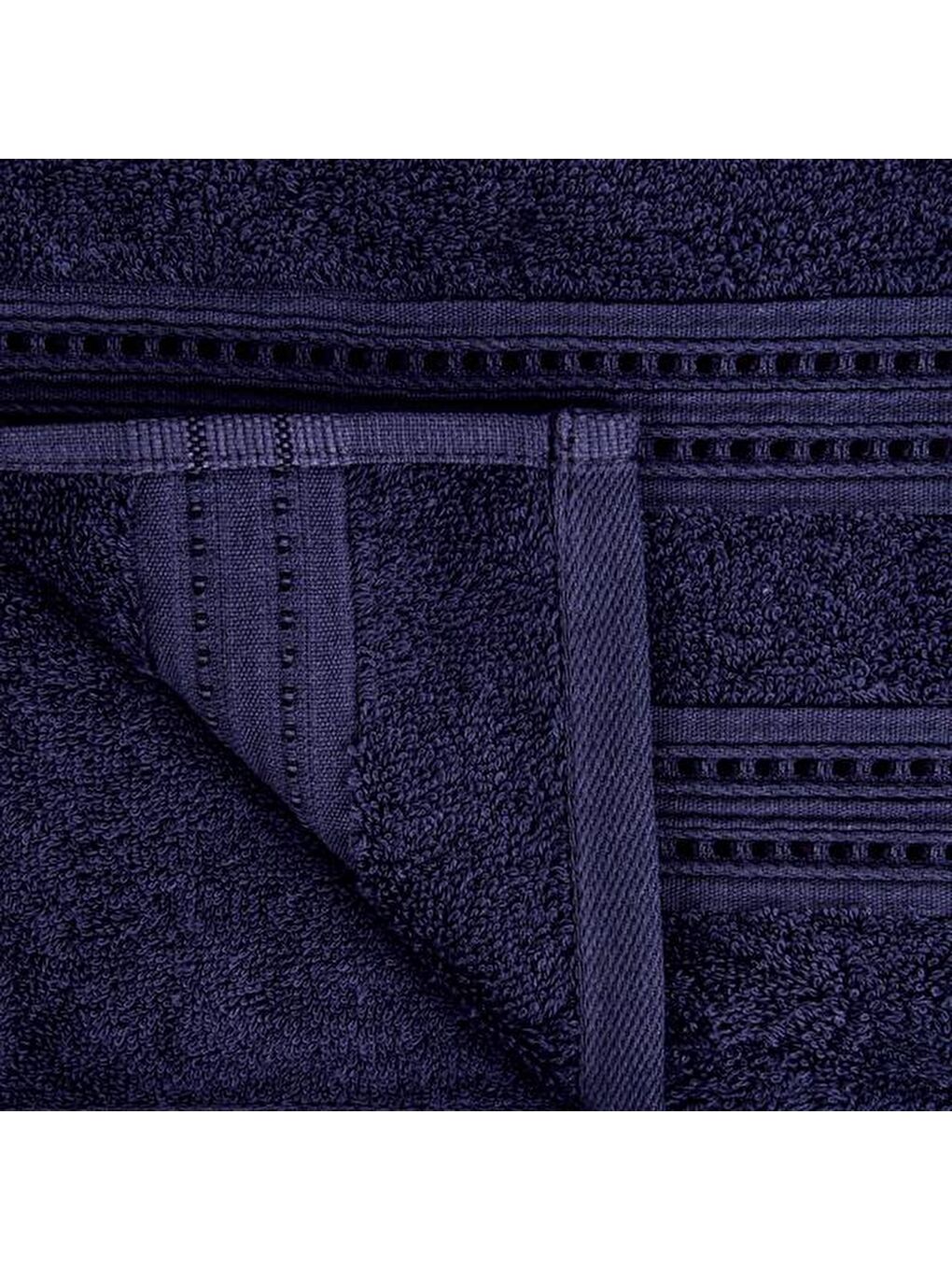 Soft Lapa Yüz Havlusu - Lacivert - 50x90 cm-2