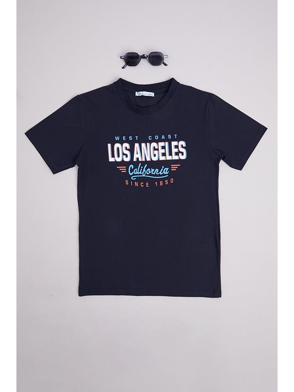 Siyah Los Angeles Baskılı Erkek Çocuk Tişört