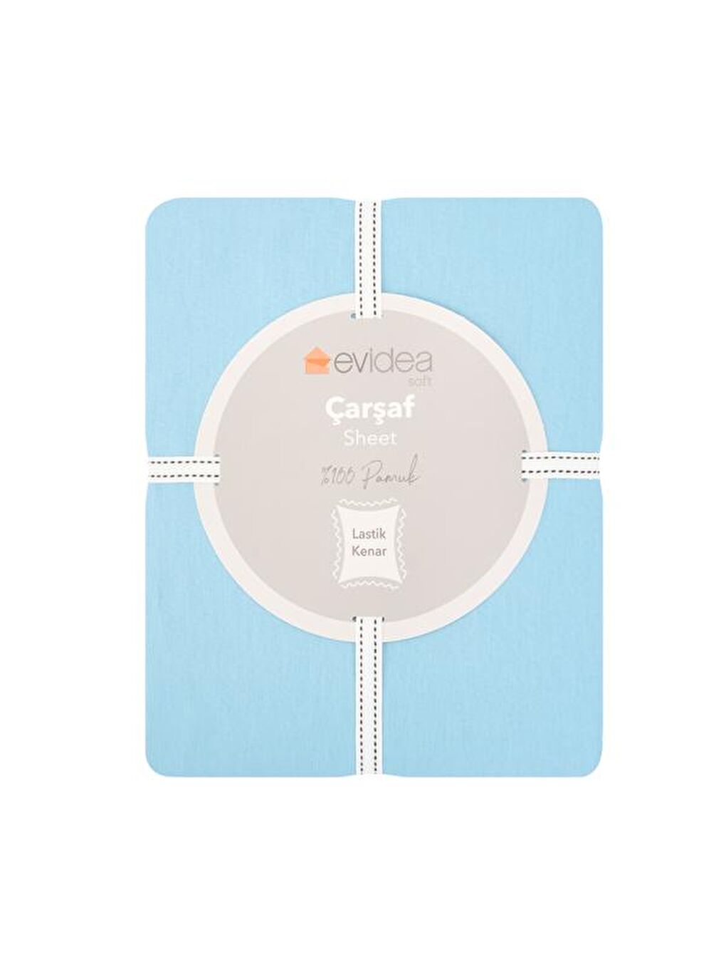Soft Çift Kişilik Lastikli Çarşaf - Mavi - 160x200 cm-1