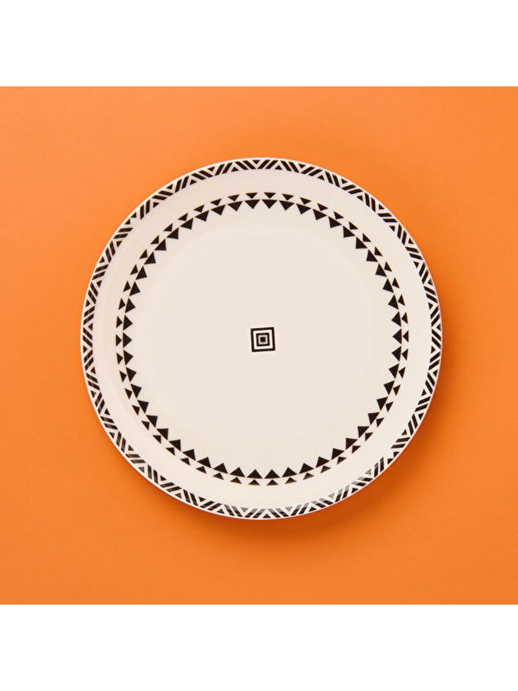 Kitchen Ethnic Pasta Tabağı - Siyah / Beyaz - 19 cm-2