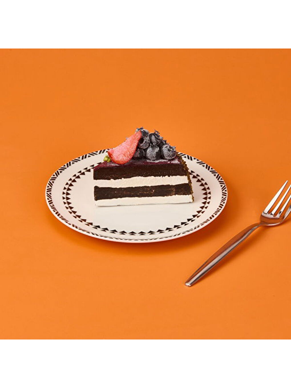 Kitchen Ethnic Pasta Tabağı - Siyah / Beyaz - 19 cm-3