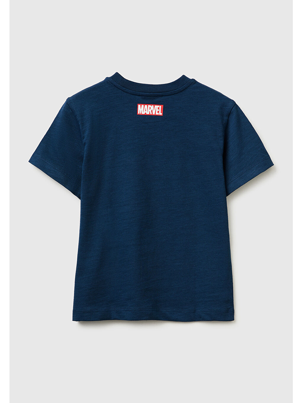 Erkek Çocuk Koyu Lacivert Hulk Baskılı Bisiklet Yaka T-Shirt-1