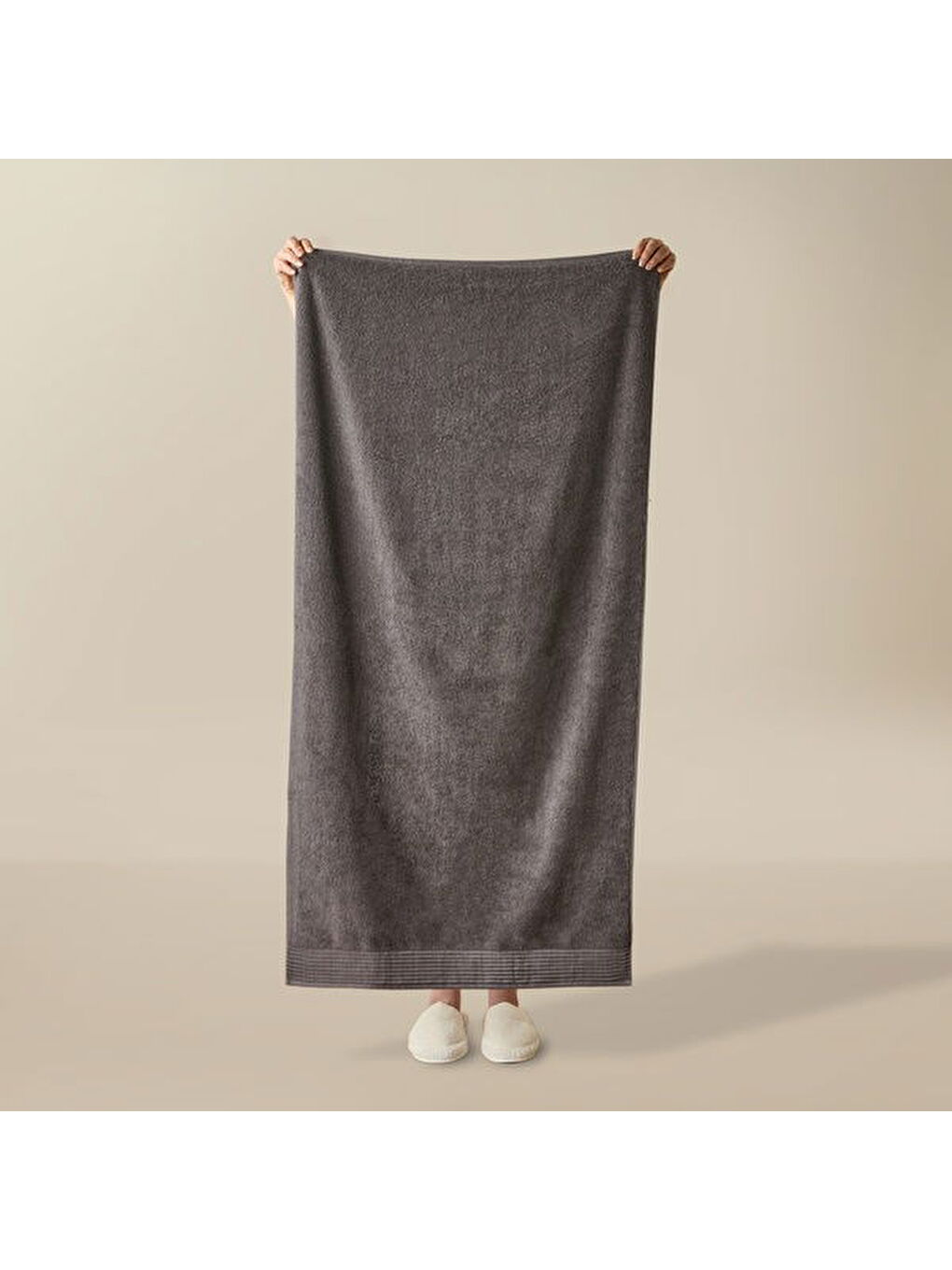 Soft Premium Banyo Havlusu - Antrasit - 70x140 cm