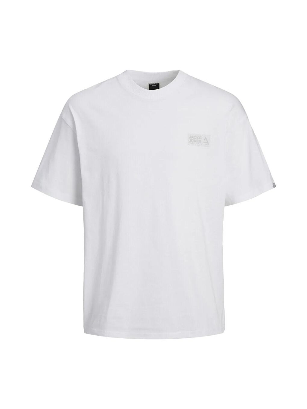 Jack & Jones Beyaz Jcocollective Pamuklu Bisiklet Yaka Relaxed Fit Erkek T Shirt 12255604