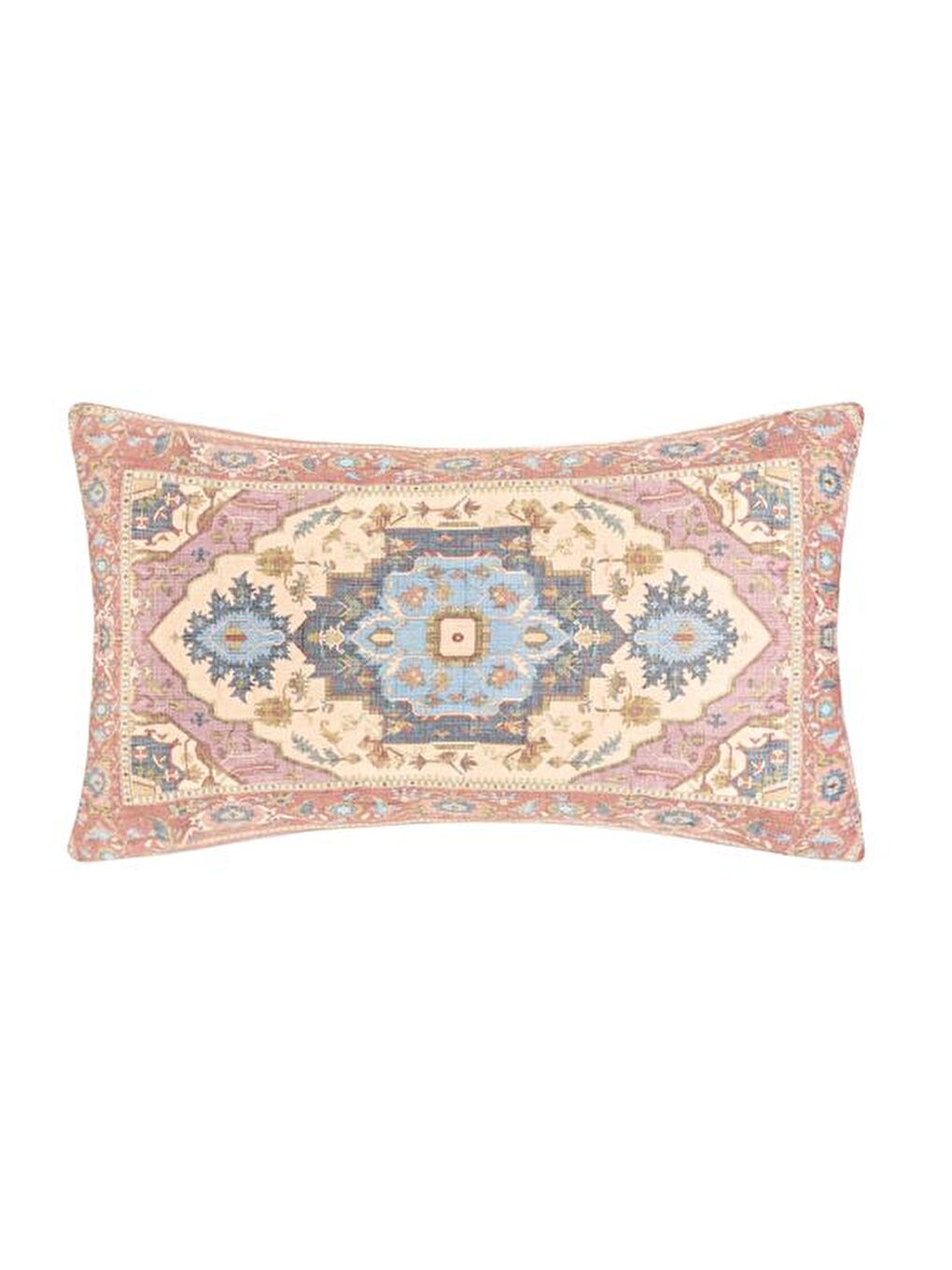 Karışık Soft Etnik Desenli Kırlent - Renkli - 30x50 cm-1