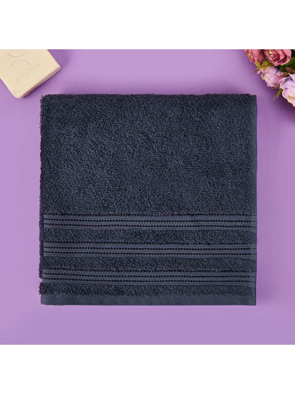 Soft Amor Yüz Havlusu - Antrasit - 50x100 cm