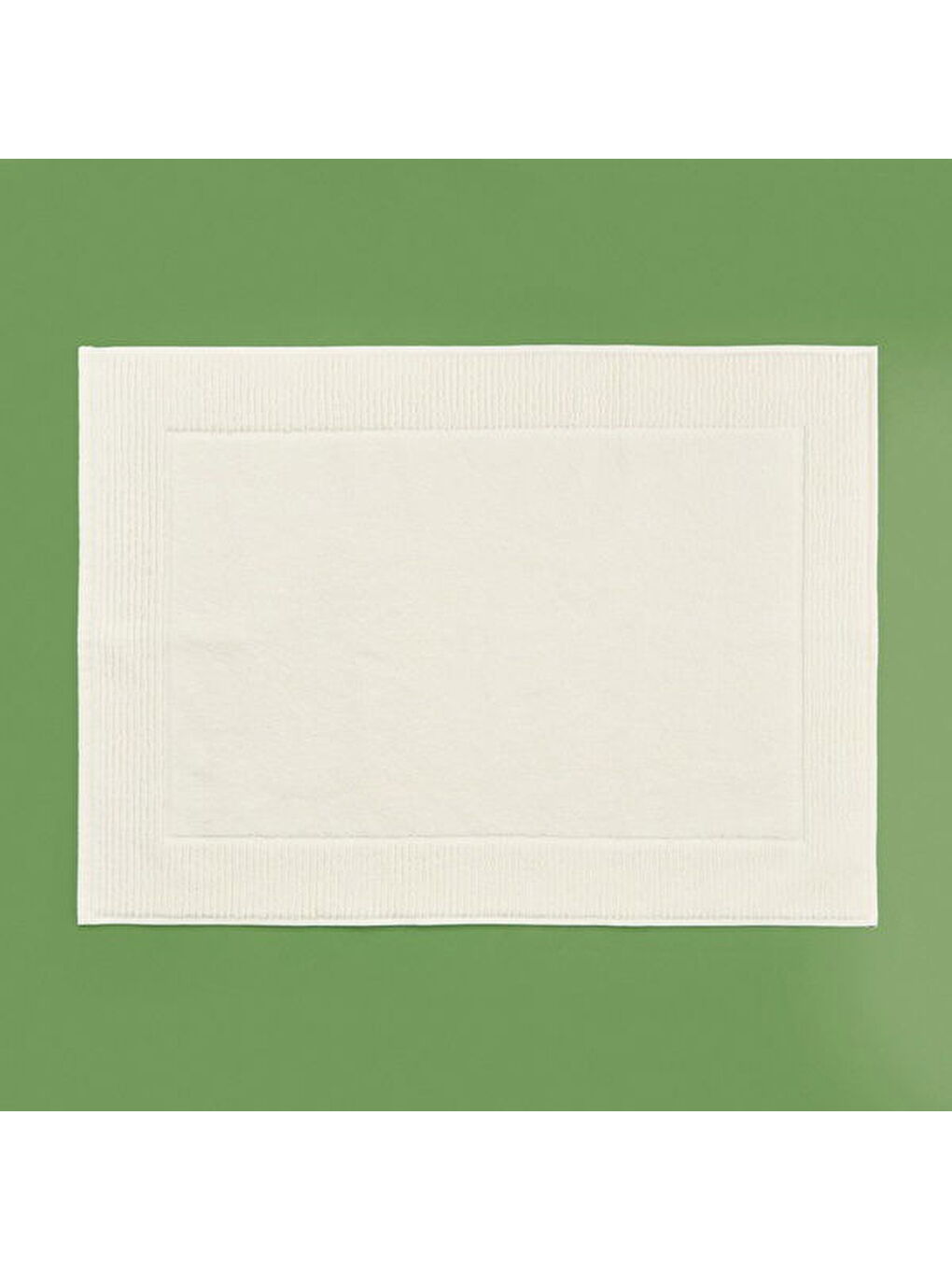 Evidea Soft Bordürlü Premium Ayak Havlusu - Ekru - 50x70 cm - 1