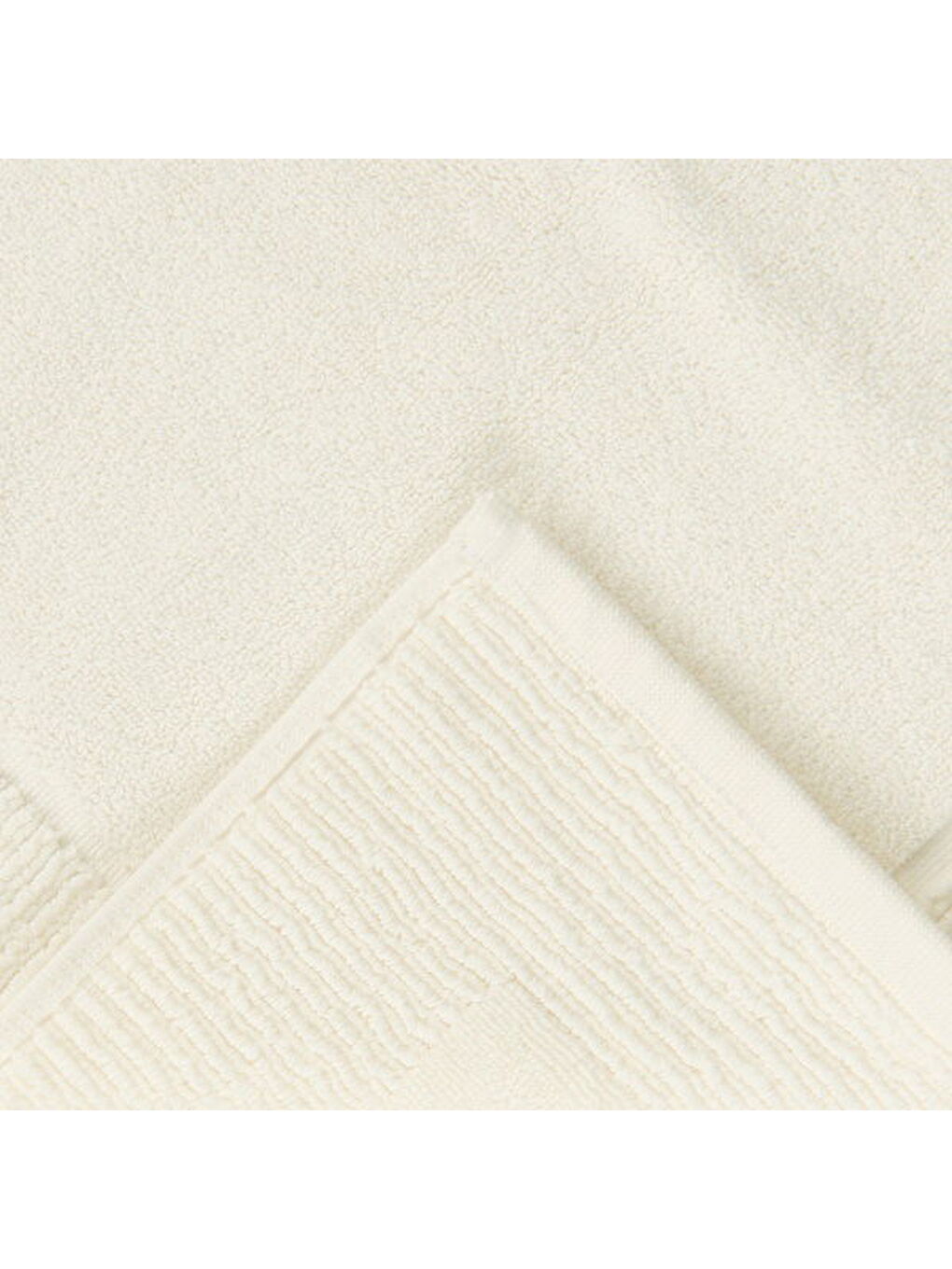 Evidea Soft Bordürlü Premium Ayak Havlusu - Ekru - 50x70 cm - 2