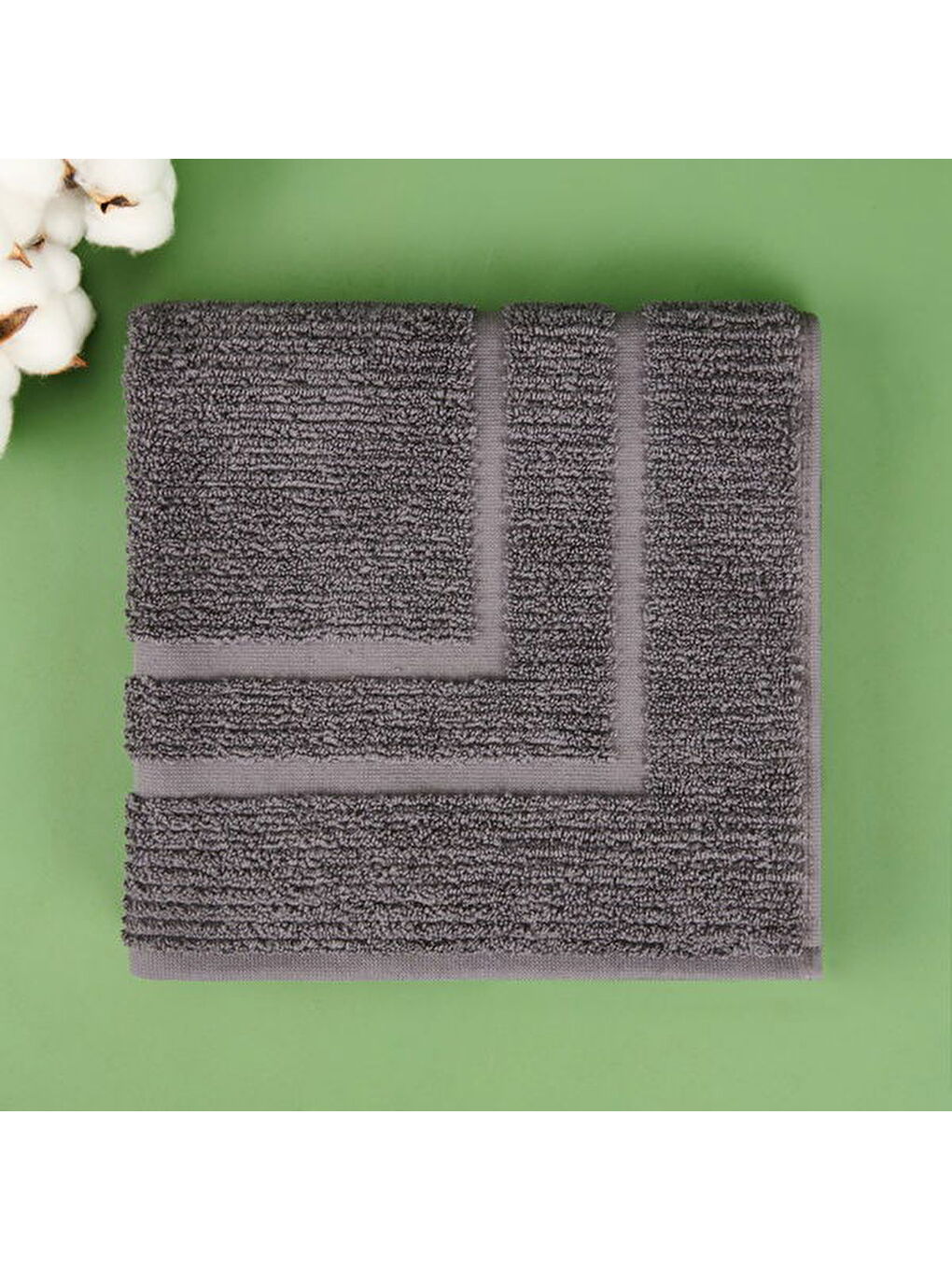 Soft Premium Ayak Havlusu - Antrasit - 50x70 cm-2