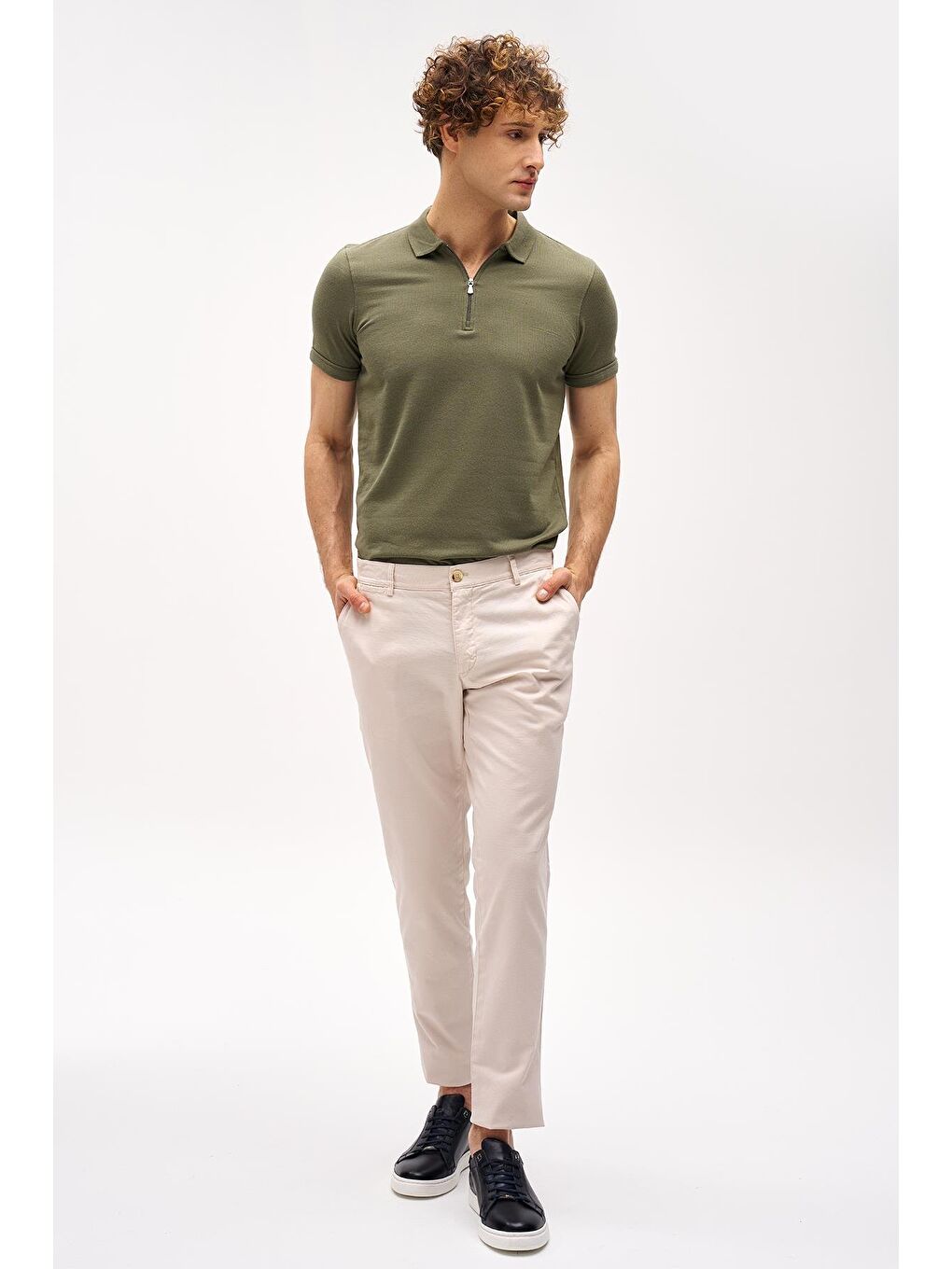 Bej Erkek Dynamic Fit Pantolon