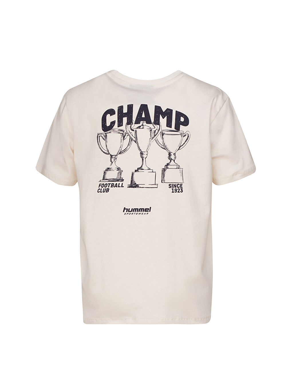 Anarosa Erkek Çocuk Ekru Yuvarlak Yaka Tişört-2