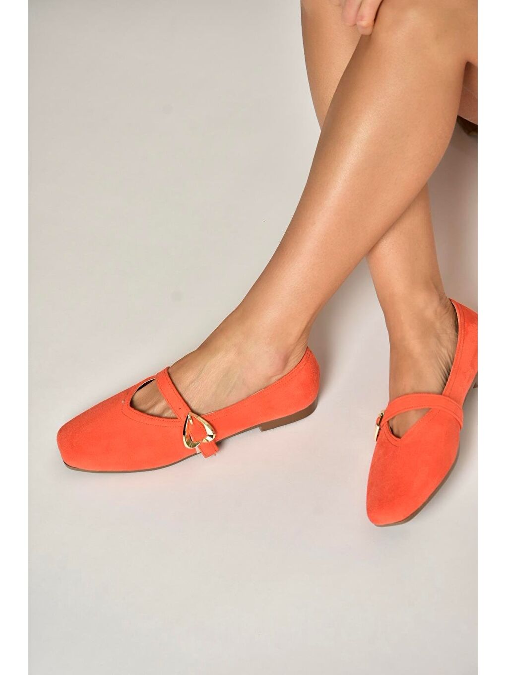 Turuncu Kadın Babet Y726632602-1