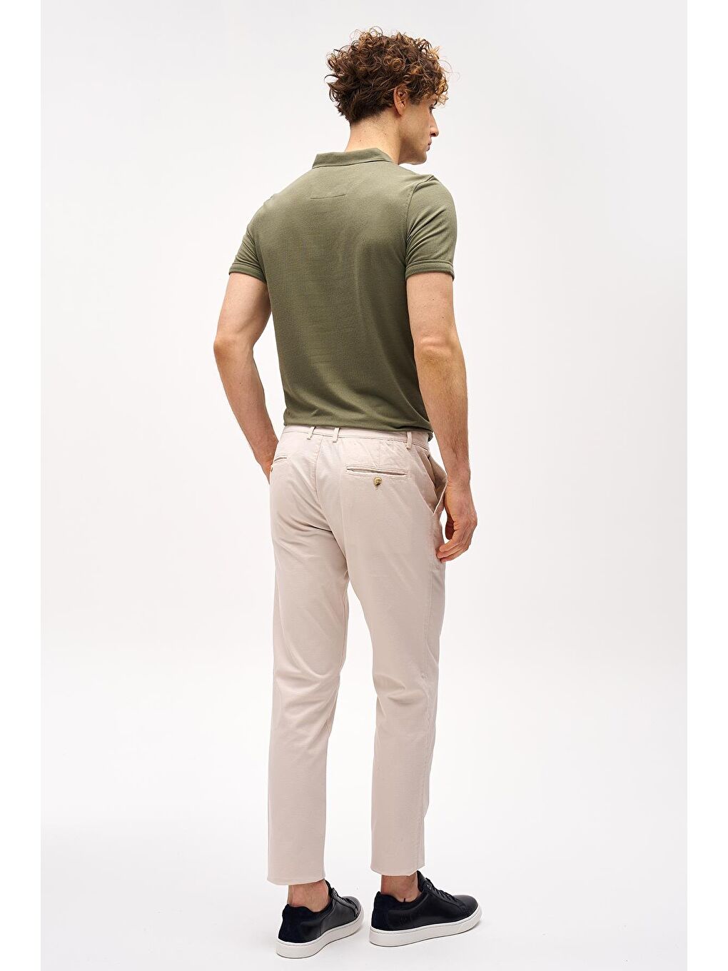 Bej Erkek Dynamic Fit Pantolon-5