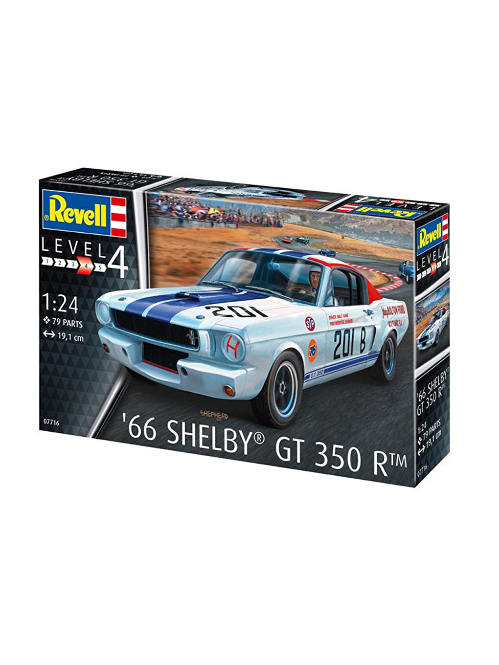 Revell Renksiz Maket Model Kit Araba 66 Shelby GT 350 R 07716 - 5