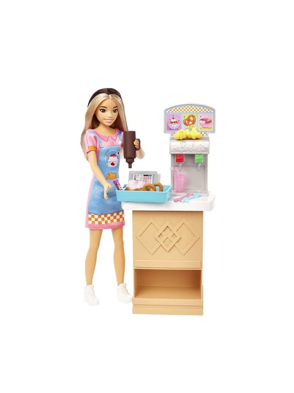 BARBIE Beyaz-Renklibaskı Skipper'ın Atıştırmalık Standı HKD79 - 1