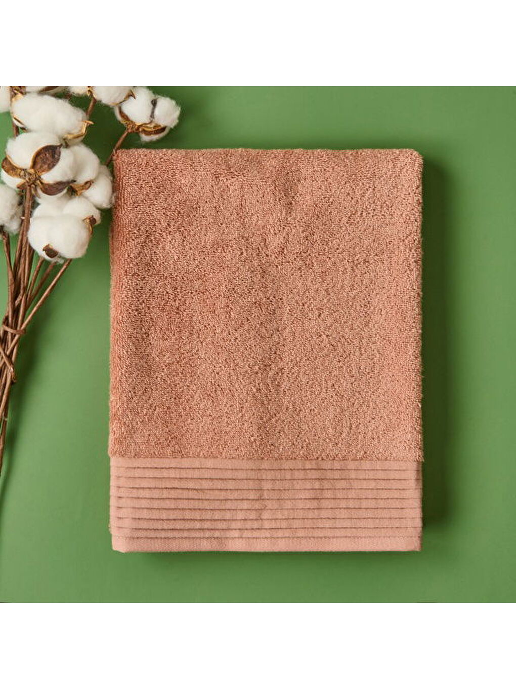 Pembe Soft Premium Yüz Havlusu - Gülkurusu - 50x90 cm