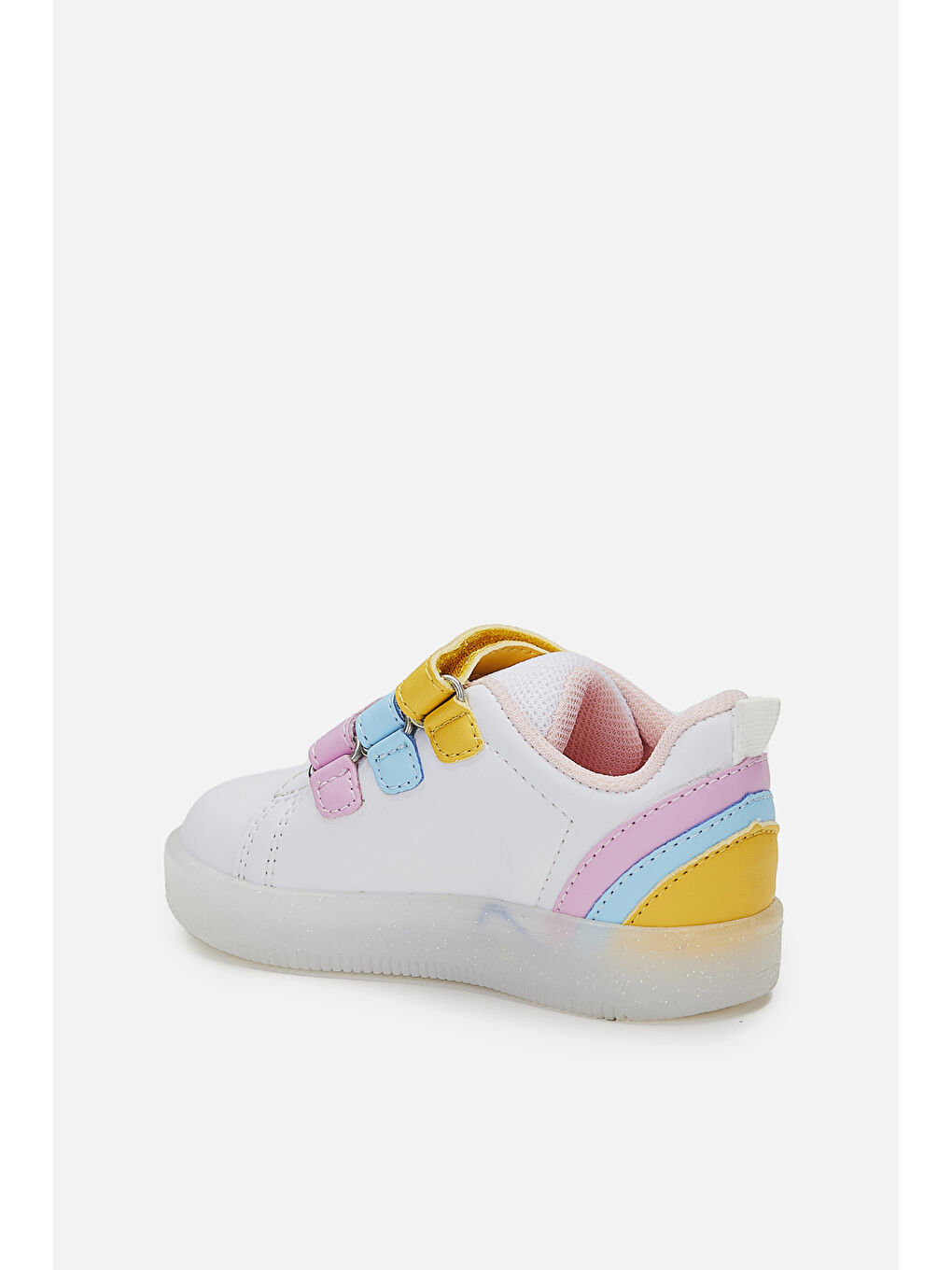 Sun Işıklı Kız Okul Öncesi Beyaz/Pembe Sneaker-2