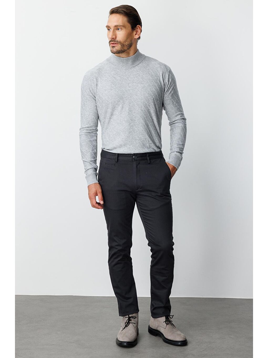 Gri Erkek Grİ Dynamic Fit Std Pantolon