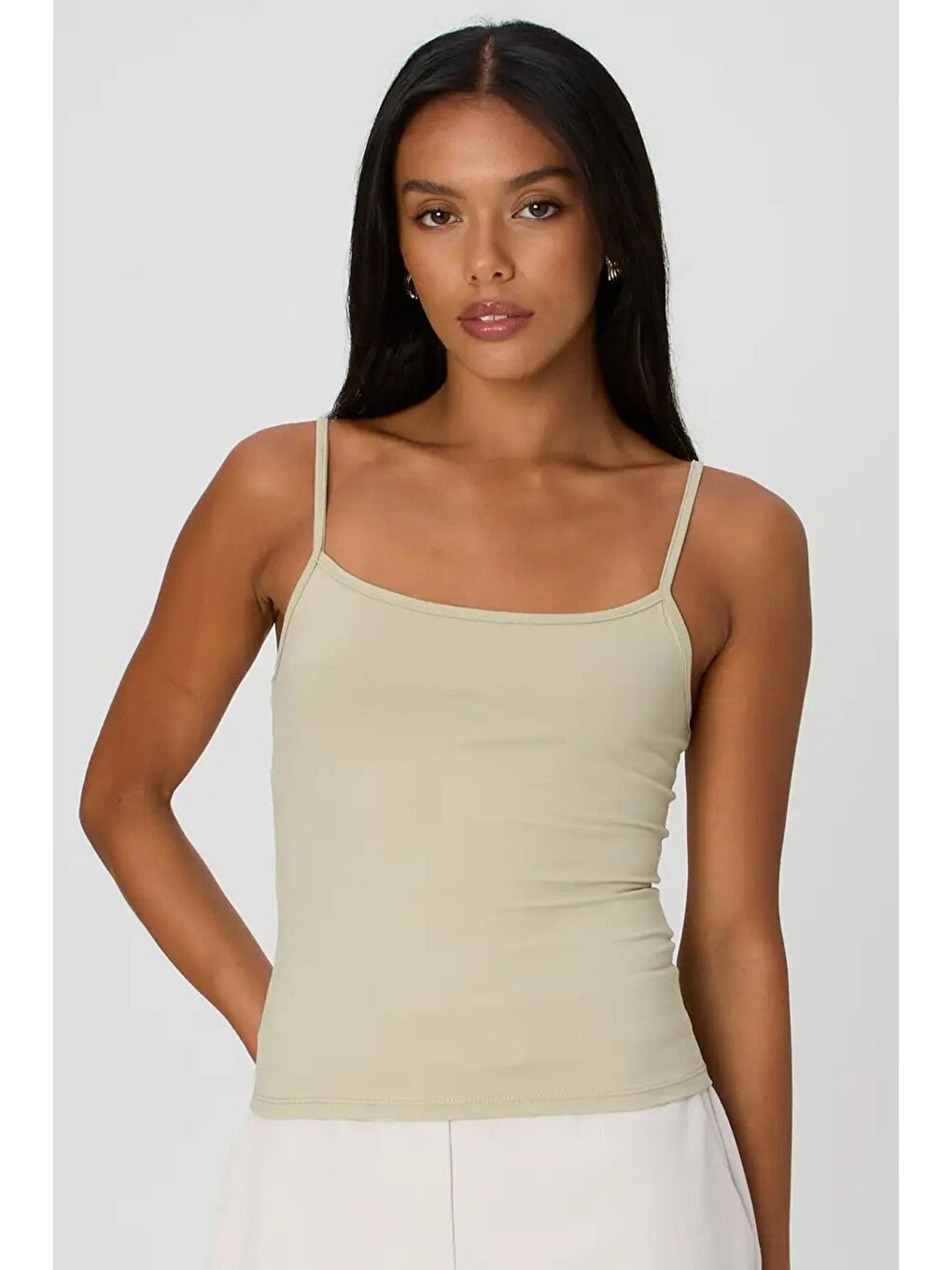 Bej Askılı Basic Kadın Atlet Mg2094