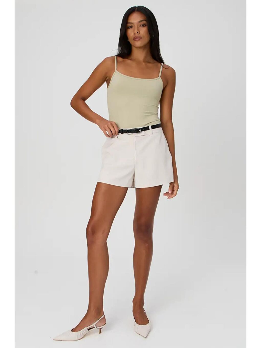 Bej Askılı Basic Kadın Atlet Mg2094-2