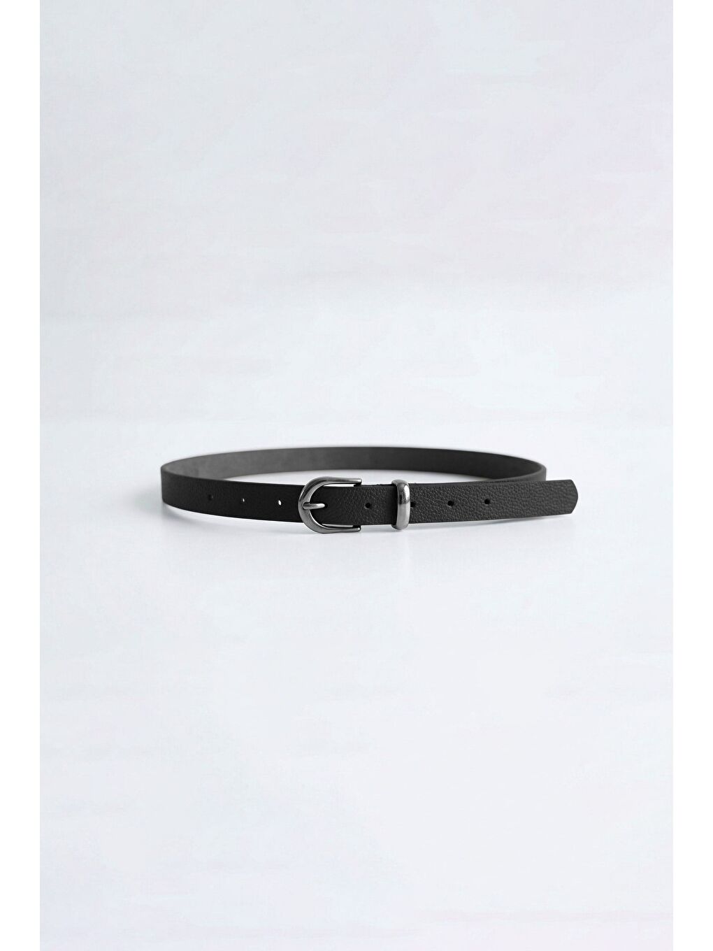 Erkek Metal Tokalı İnce Kemer Siyah