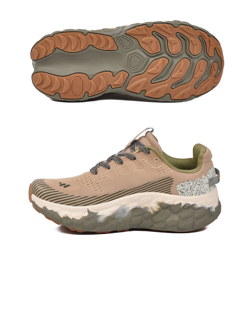 Bej Fileli Hafif Esnek Hafızalı Taban Unisex Spor Ayakkabı Flystep G-3