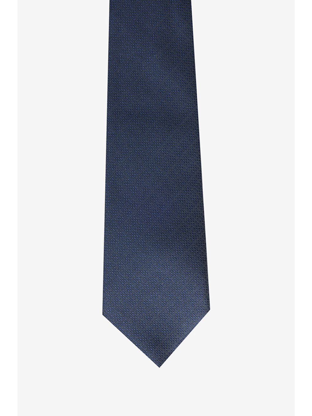 Erkek Lacivert-Siyah Desenli Kravat-1