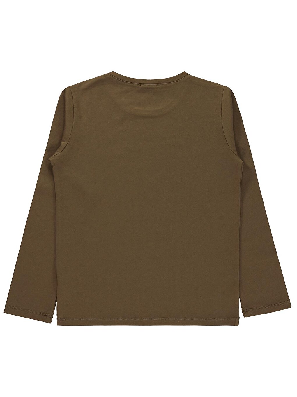Boys Basic 10-13 Yaş Sweatshirt - Kahverengi-1