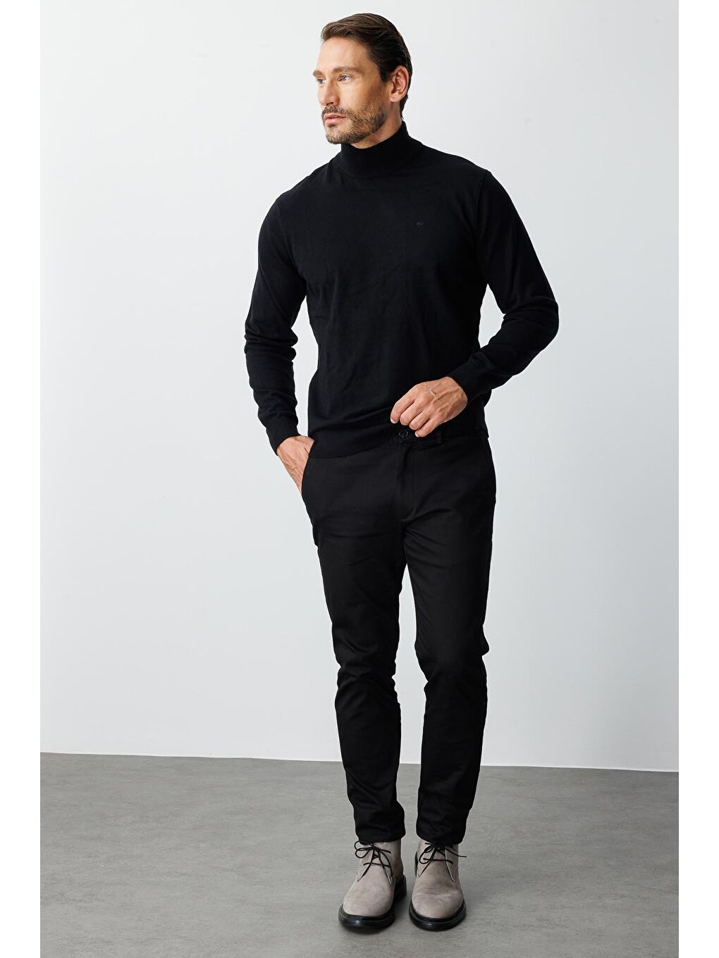 Siyah Erkek Sİyah Dynamic Fit Std Pantolon-1