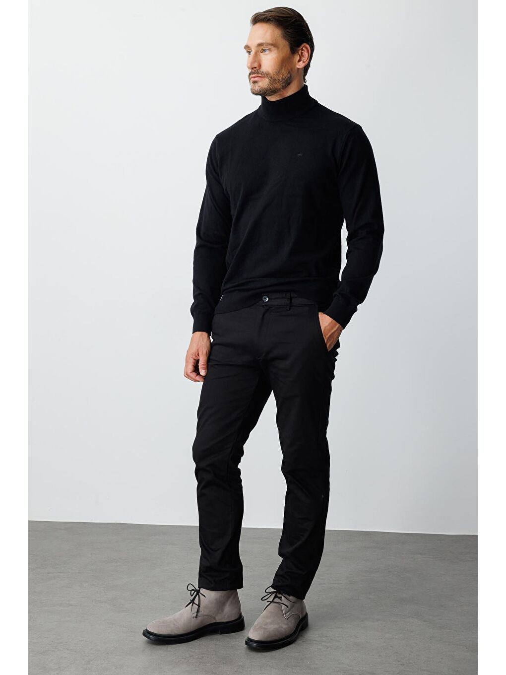 Siyah Erkek Sİyah Dynamic Fit Std Pantolon-2