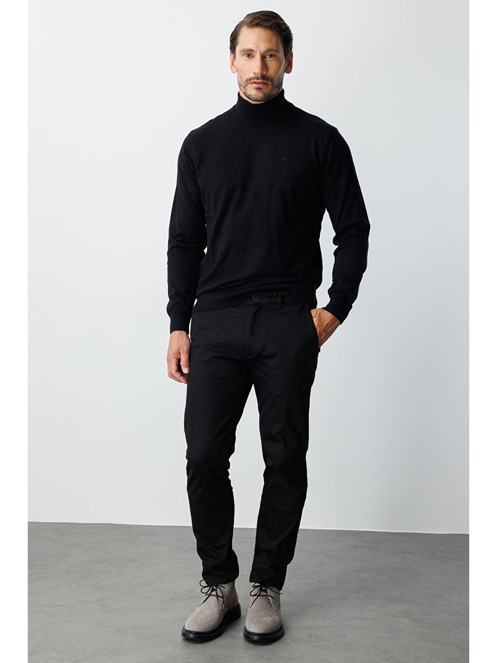 Siyah Erkek Sİyah Dynamic Fit Std Pantolon-3