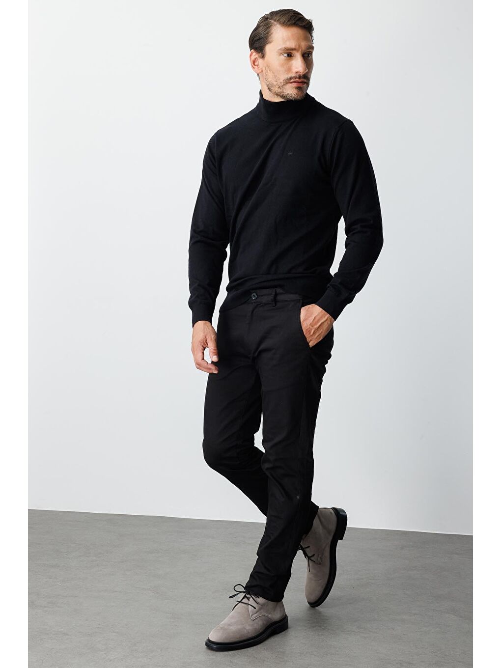 Siyah Erkek Sİyah Dynamic Fit Std Pantolon-5