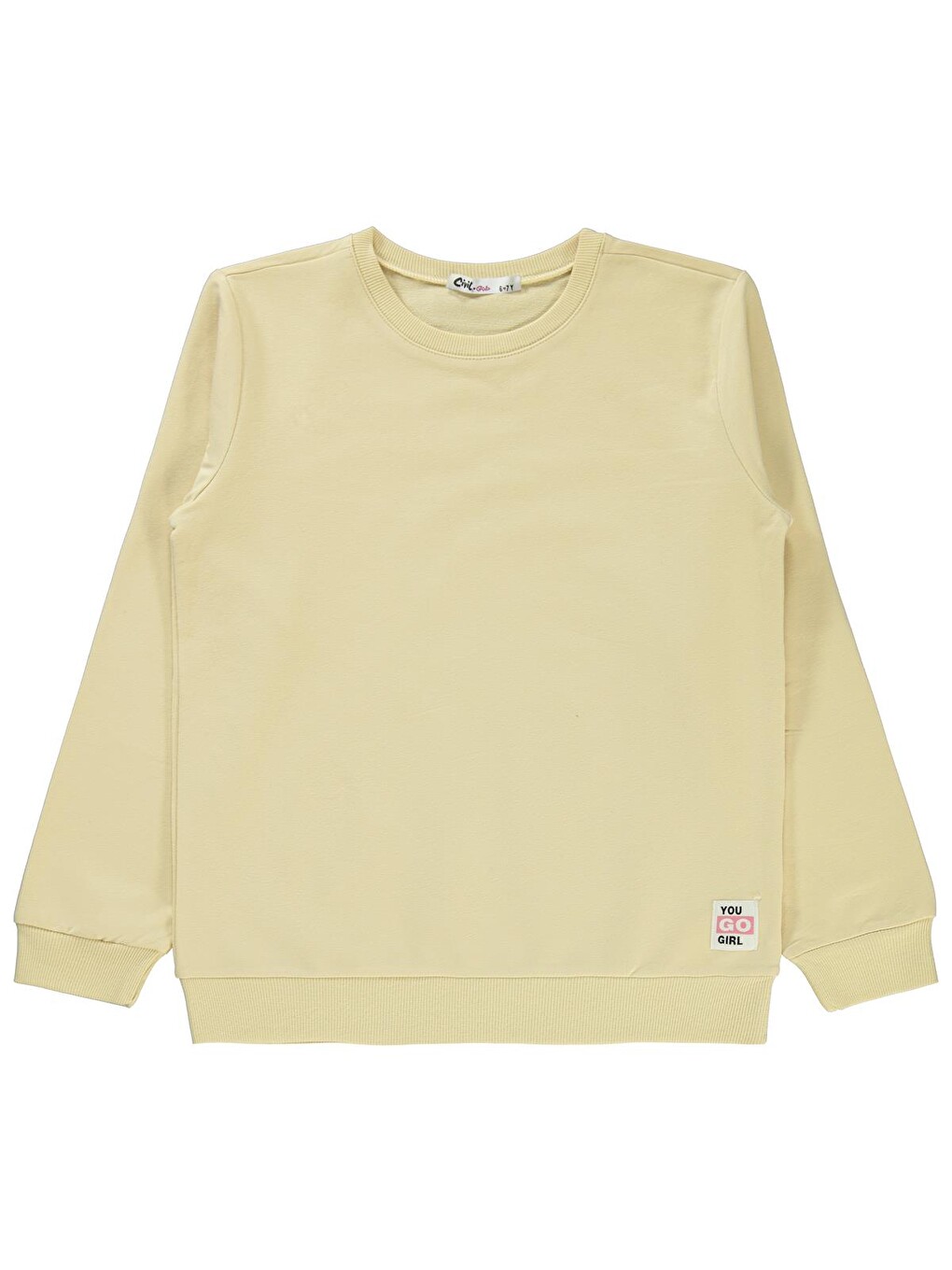 Girls Basic 6-9 Yaş Sweatshirt - Sarı