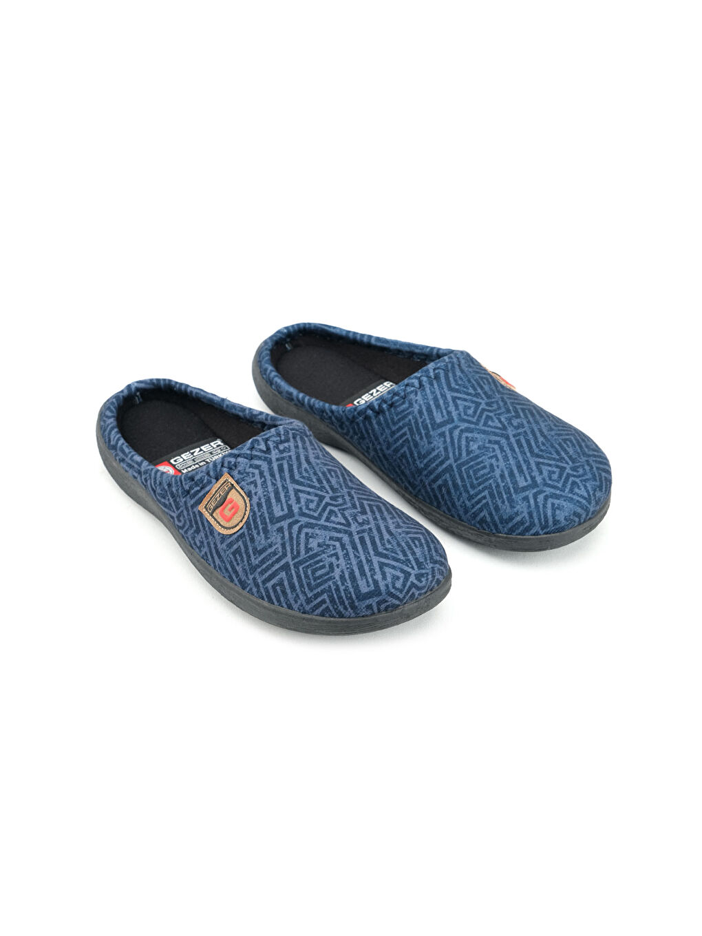 Lacivert Kışlık Gondol Erkek Terlik-2