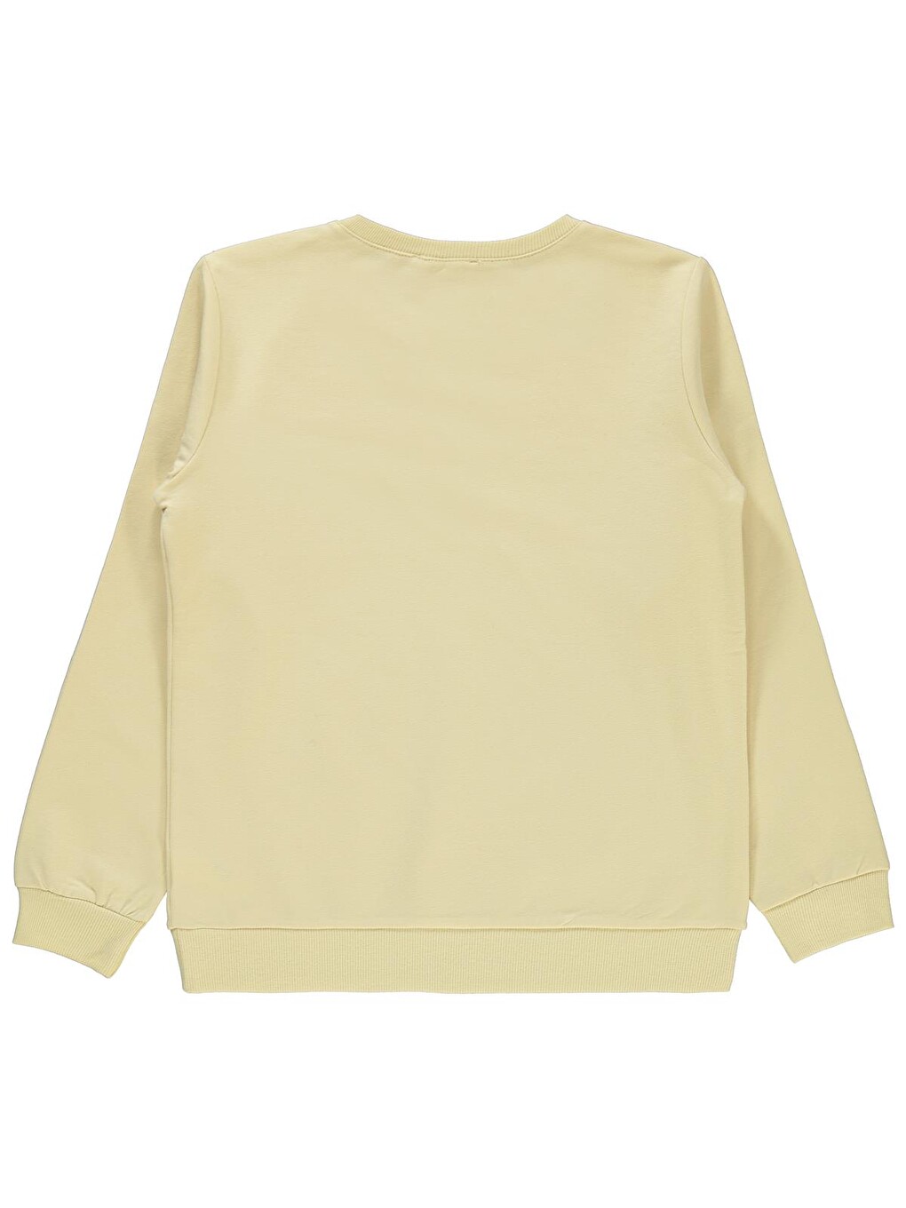 Girls Basic 6-9 Yaş Sweatshirt - Sarı-1