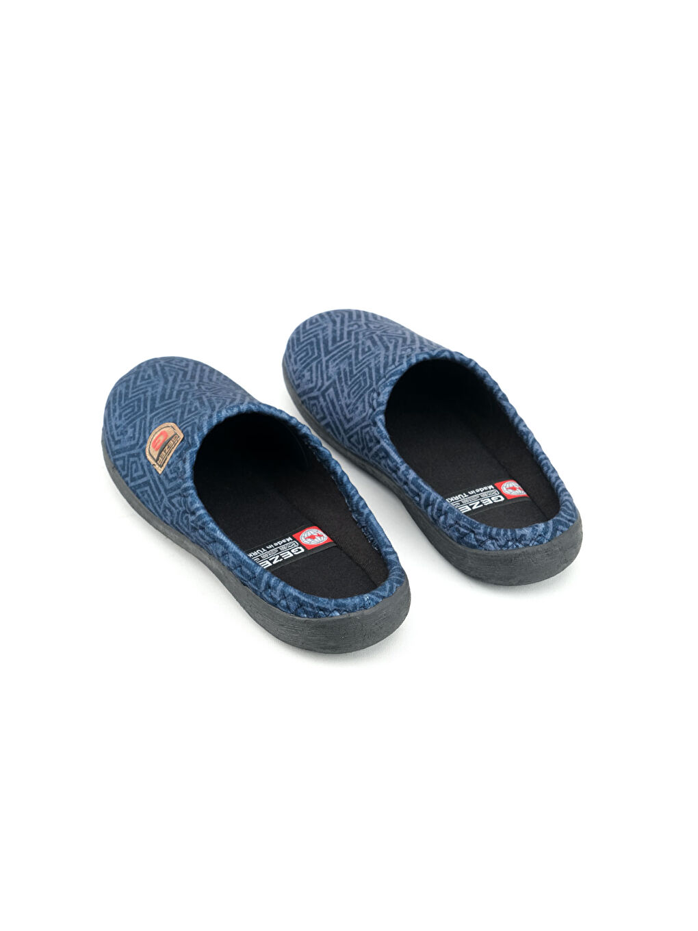 Lacivert Kışlık Gondol Erkek Terlik-3