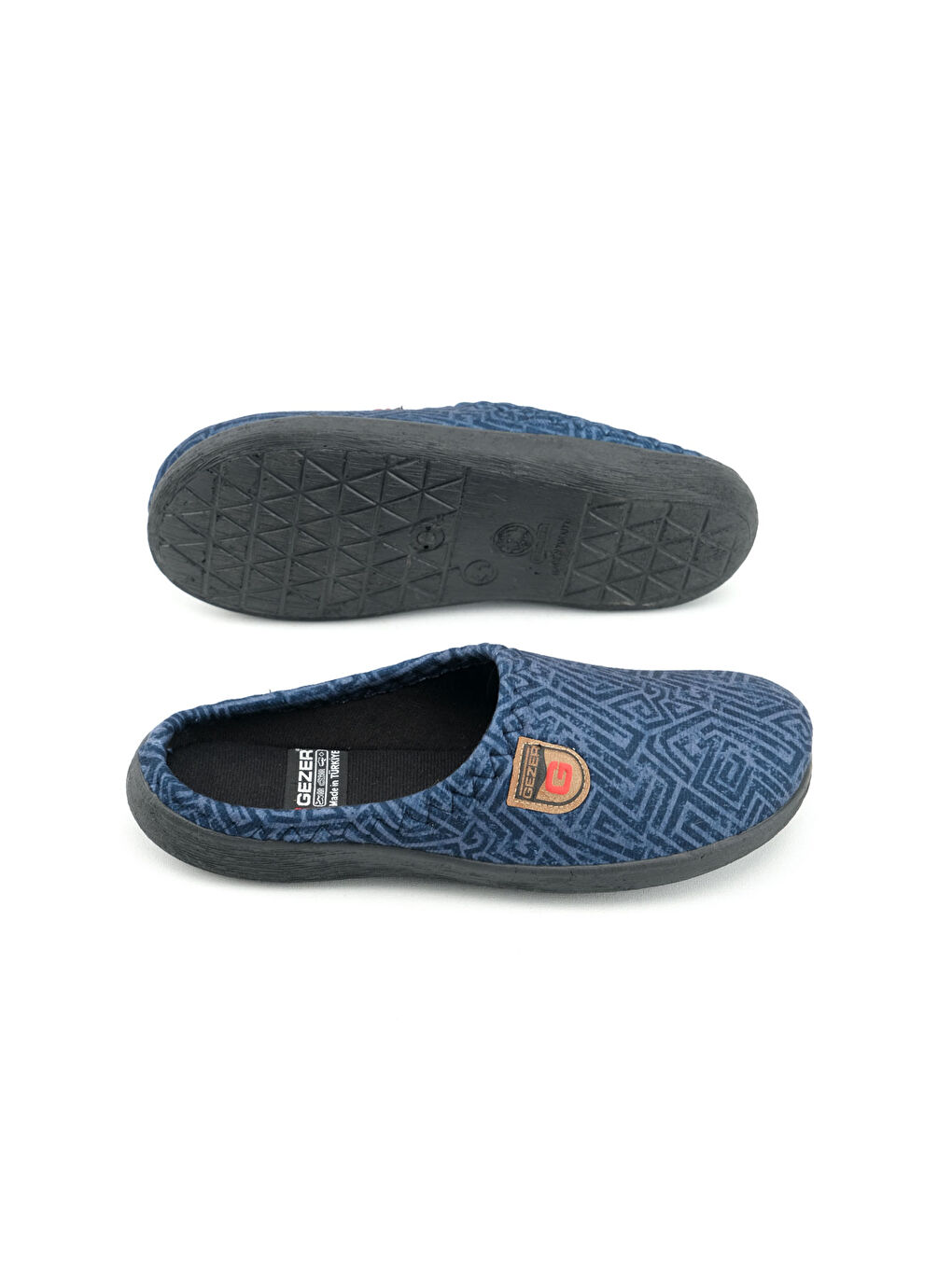 Lacivert Kışlık Gondol Erkek Terlik-4