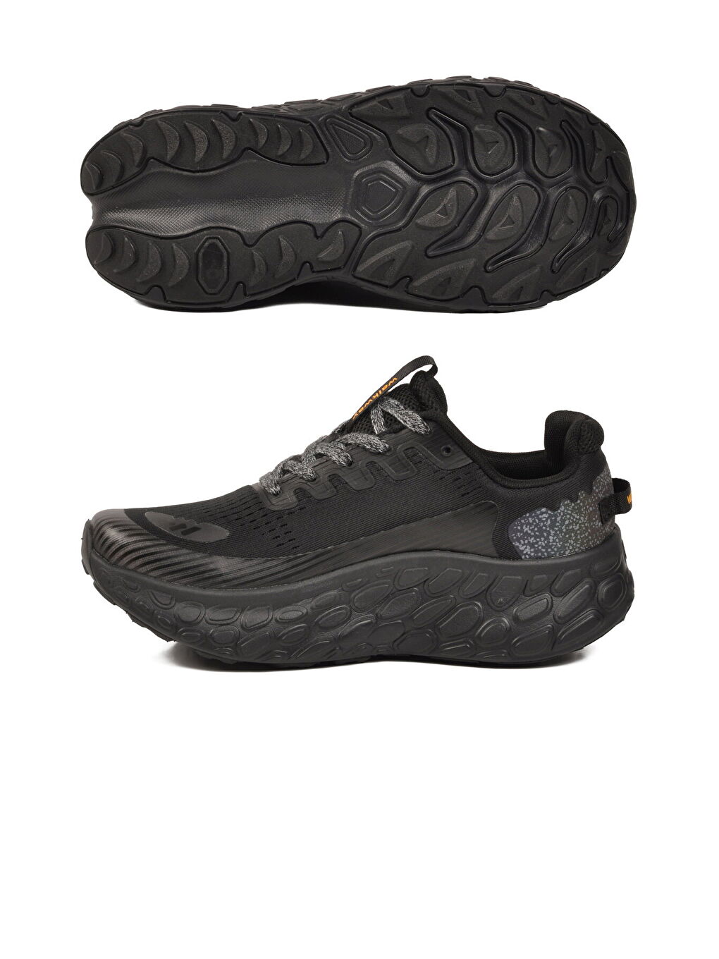 Siyah Fileli Hafif Esnek Hafızalı Taban Unisex Spor Ayakkabı Flystep G-3