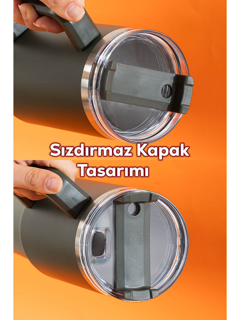 17236-3 Colte V2 Paslanmaz Çelik Sporcu Termos Bardak Matara Yeşil 1,2 Lt-2