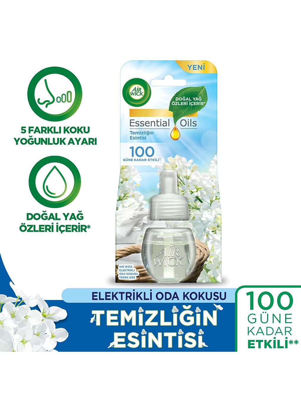 Air Wick Renksiz Elektrikli Oda Kokusu Yedek Şişe Kış Masalı + Temizliğin Esintisi - 3