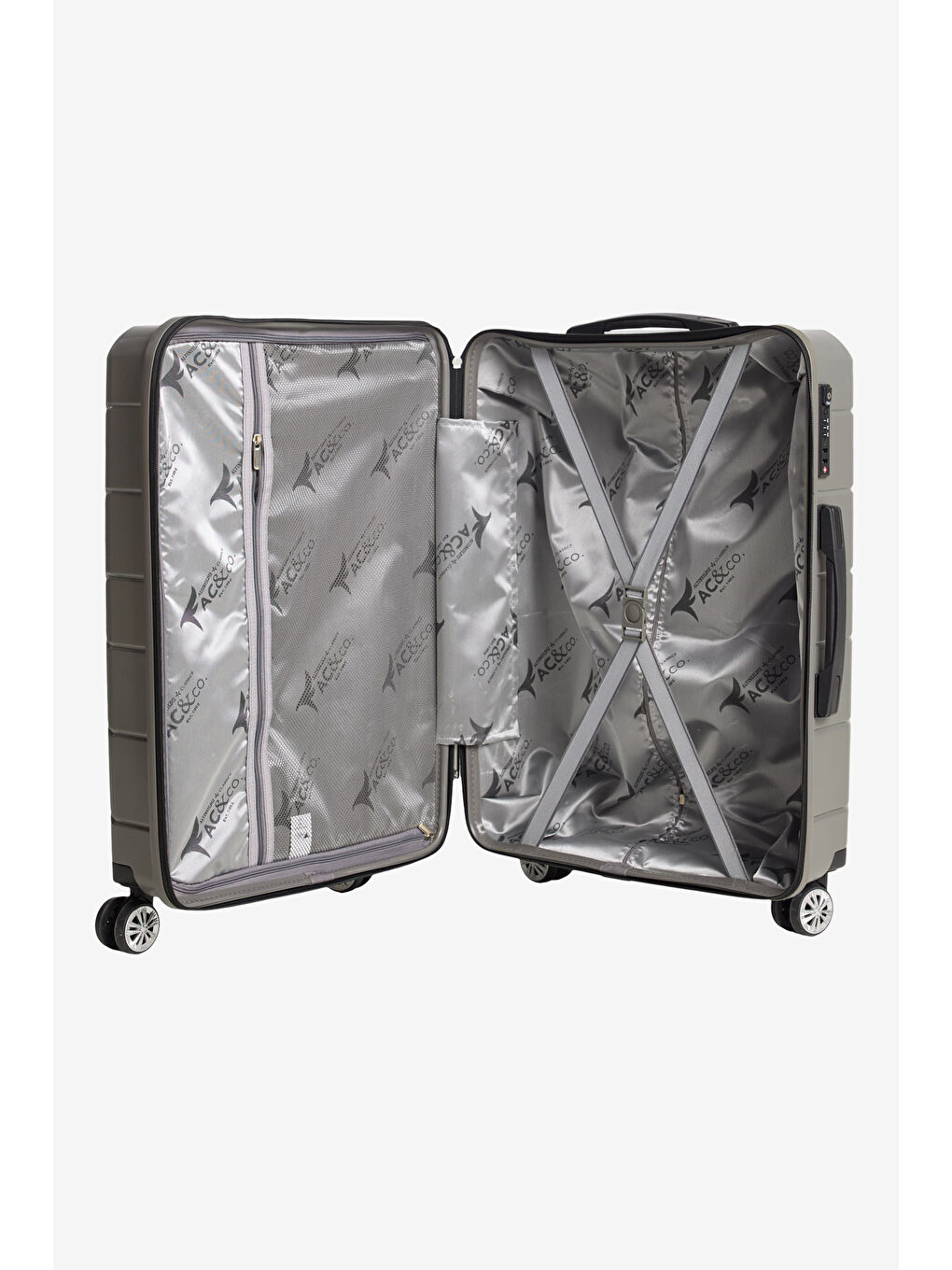 Erkek Gri Orta Boy Valiz-3