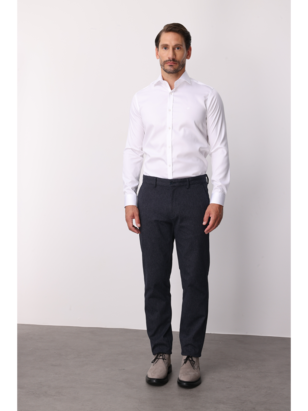 Lacivert Erkek Lacİvert  / Rahat Kalip Std Pantolon-2