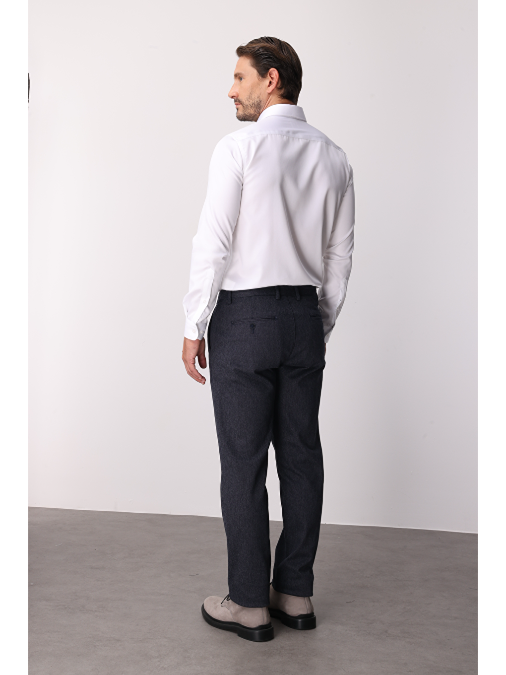 Lacivert Erkek Lacİvert  / Rahat Kalip Std Pantolon-4