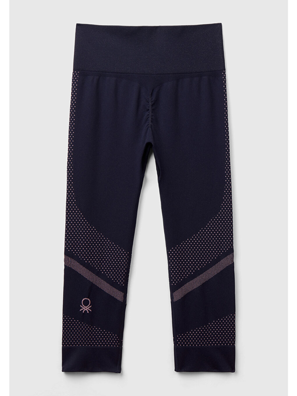 Kadın Koyu Lacivert  Dikişsiz Uzun Spor Taytı-3