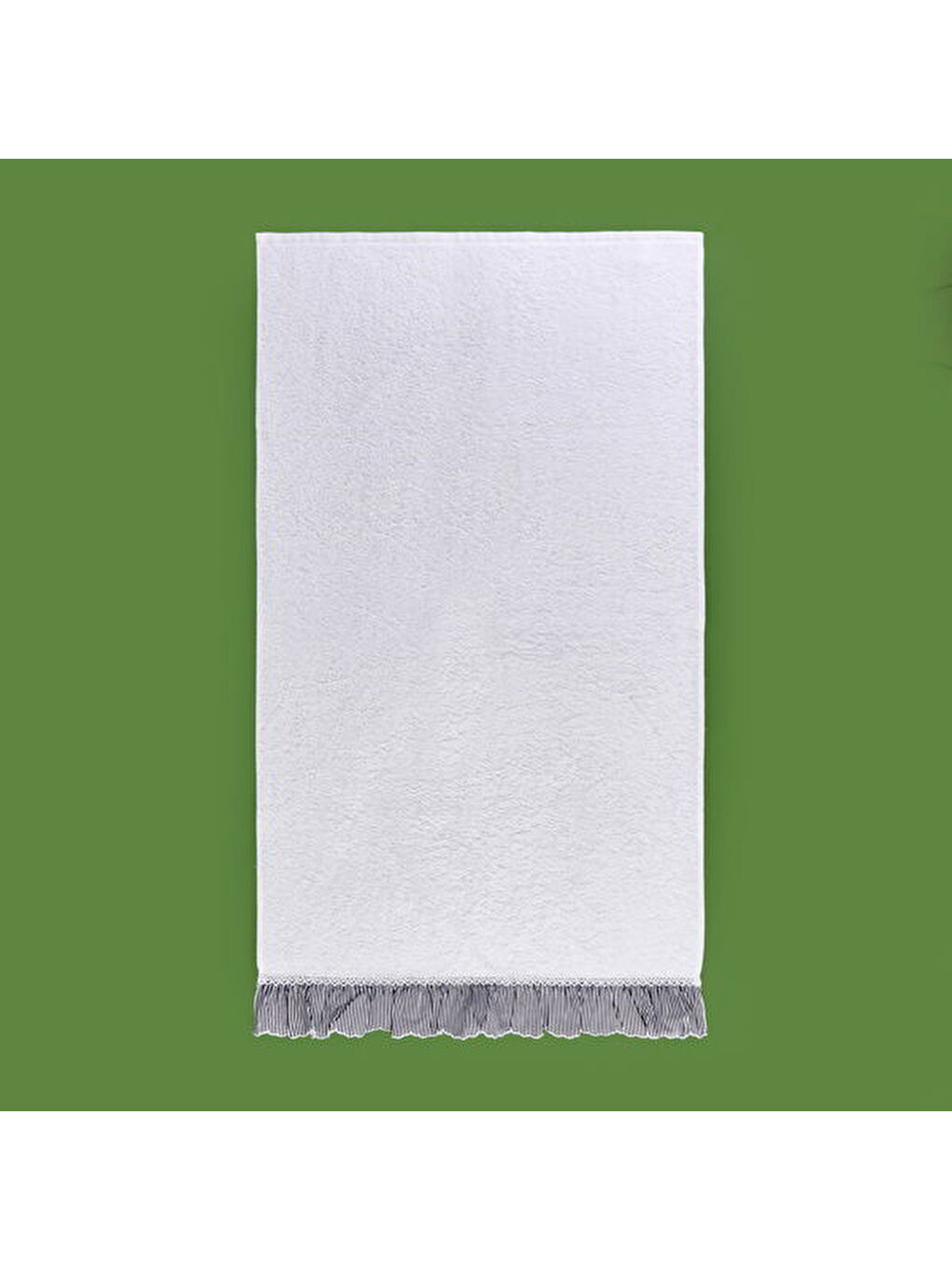 Soft French Cottage Twin Çizgi Desenli Yüz Havlusu - Ekru - 50x90 cm-3