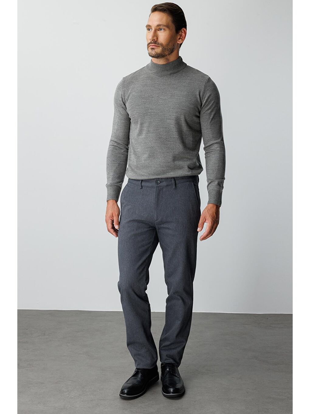Gri Erkek Füme  / Rahat Kalip Std Pantolon