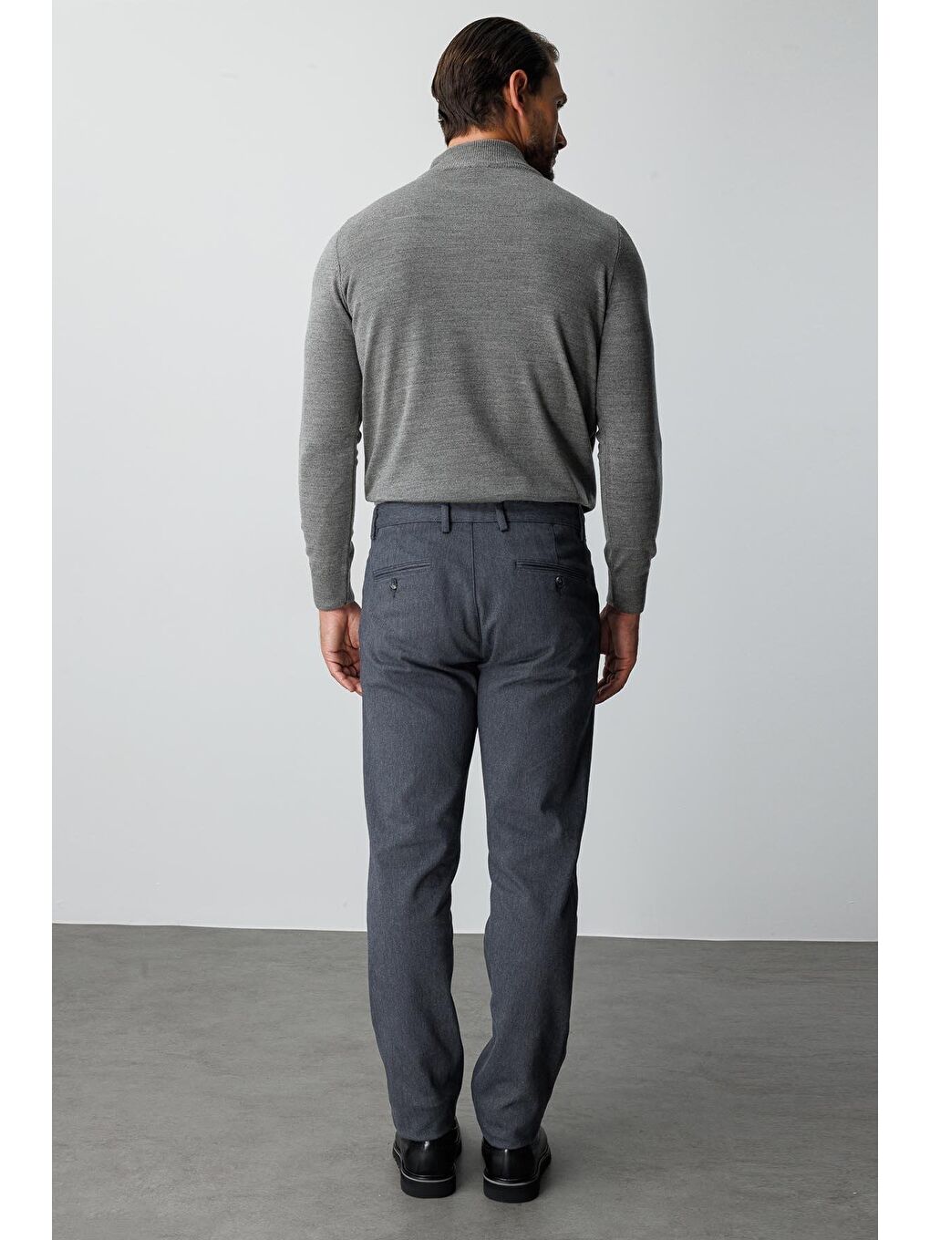Gri Erkek Füme  / Rahat Kalip Std Pantolon-2