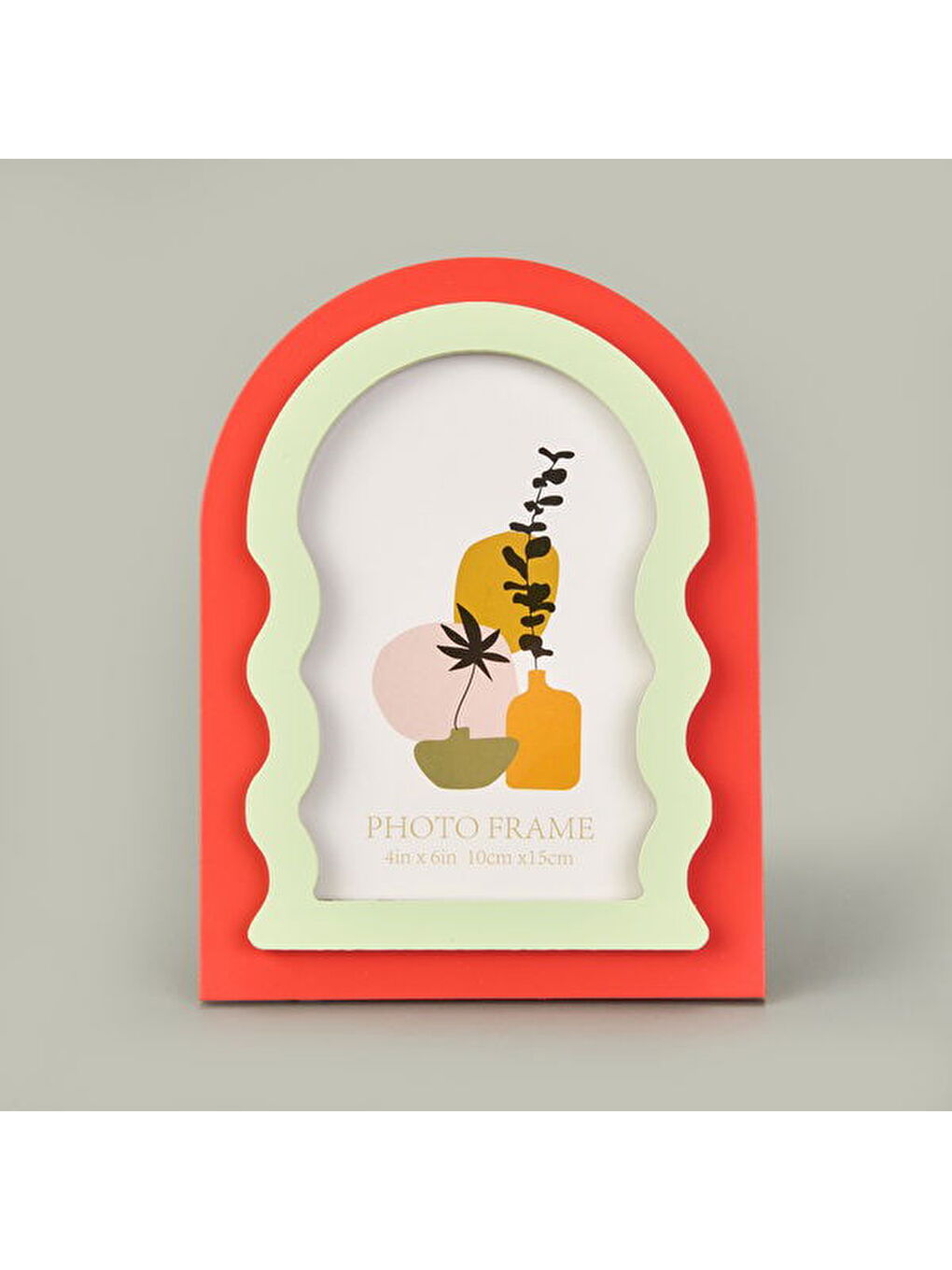 Deco Geo Fotoğraf Çerçevesi - Turuncu - 10x15 cm