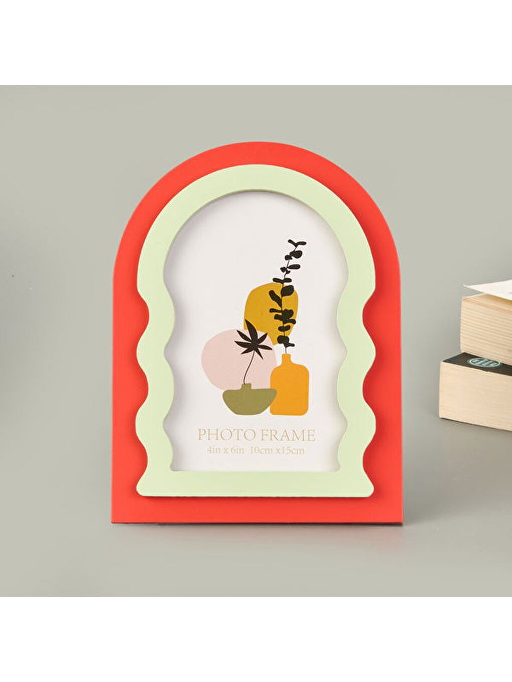 Deco Geo Fotoğraf Çerçevesi - Turuncu - 10x15 cm-1