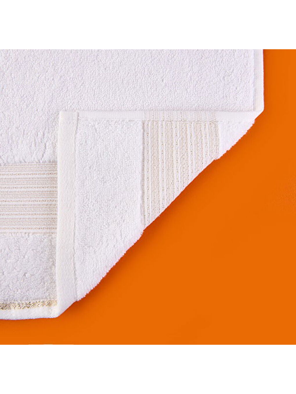 Soft Golden Star Blank Yüz Havlusu - Ekru - 50x90 cm-1